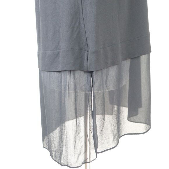 Eileen Fisher Size S Stretch Silk Jersey Bateau Neck Top Black - Picture 6 of 10